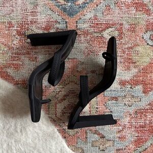 Tony Bianco Black Sierra Open Toe Heel